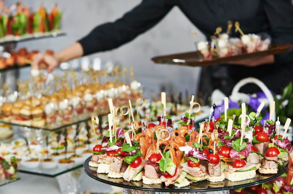 Menú catering almuerzo comida